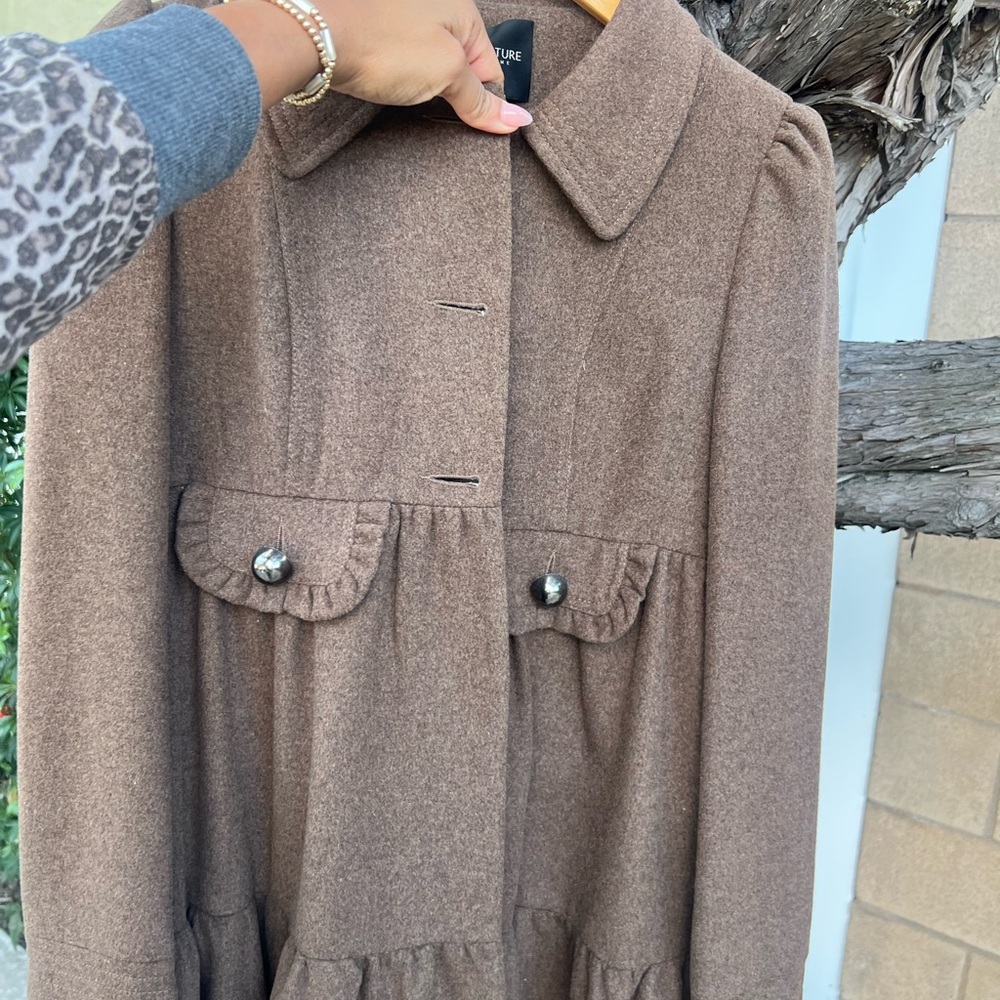 Vintage MM Couture Brown  Coat - Picture 4 of 9